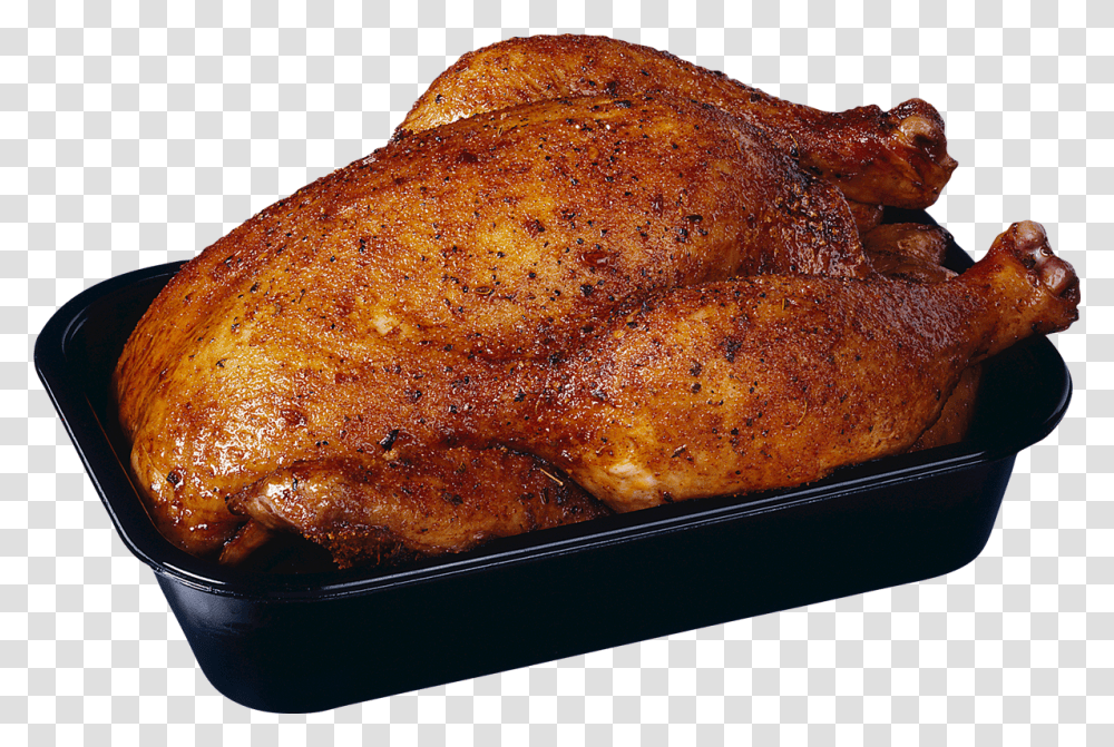 Fried Chicken Free Roasted Chicken No Background, Food, Meal, Bread, Dinner Transparent Png