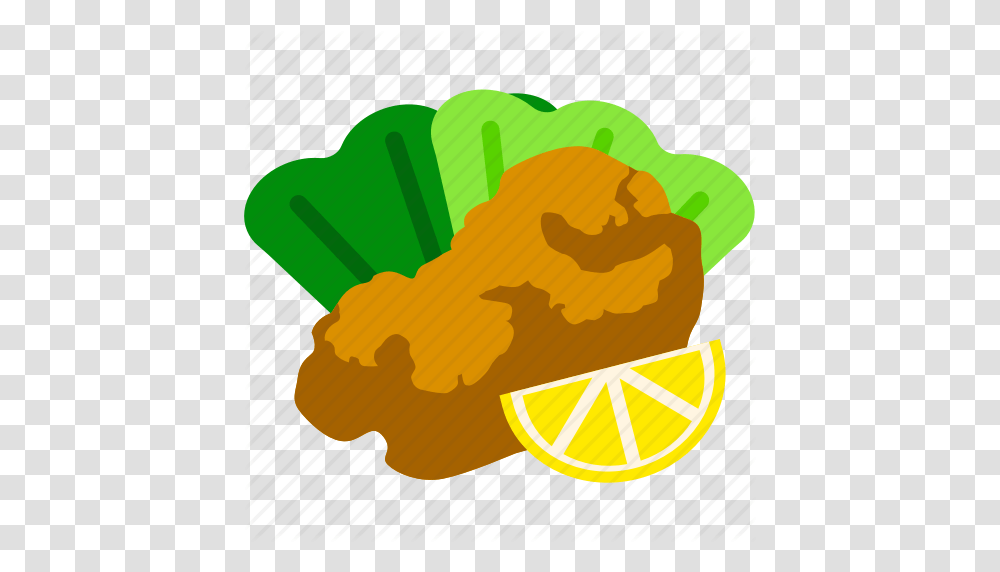 Fried Chicken Karaage Lemon Side Dish Snack Icon, Food, Lunch, Meal, Burger Transparent Png