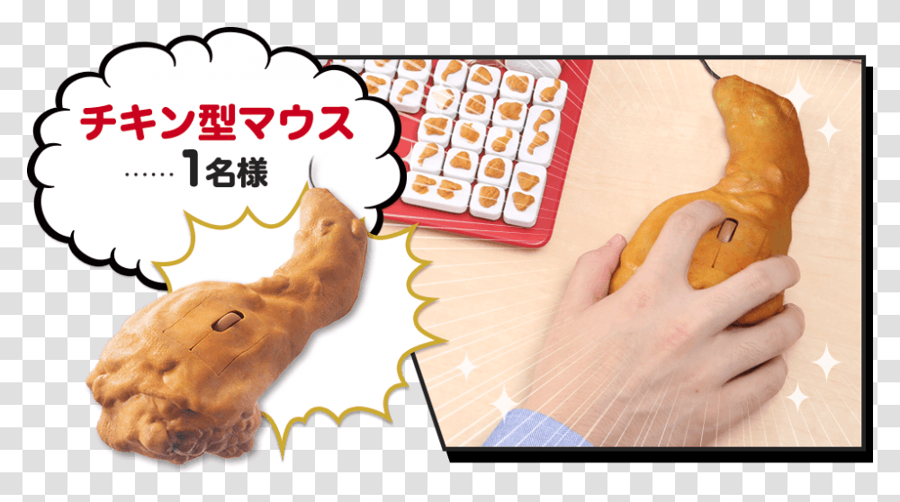 Fried Chicken Keyboard, Person, Plant, Hand Transparent Png