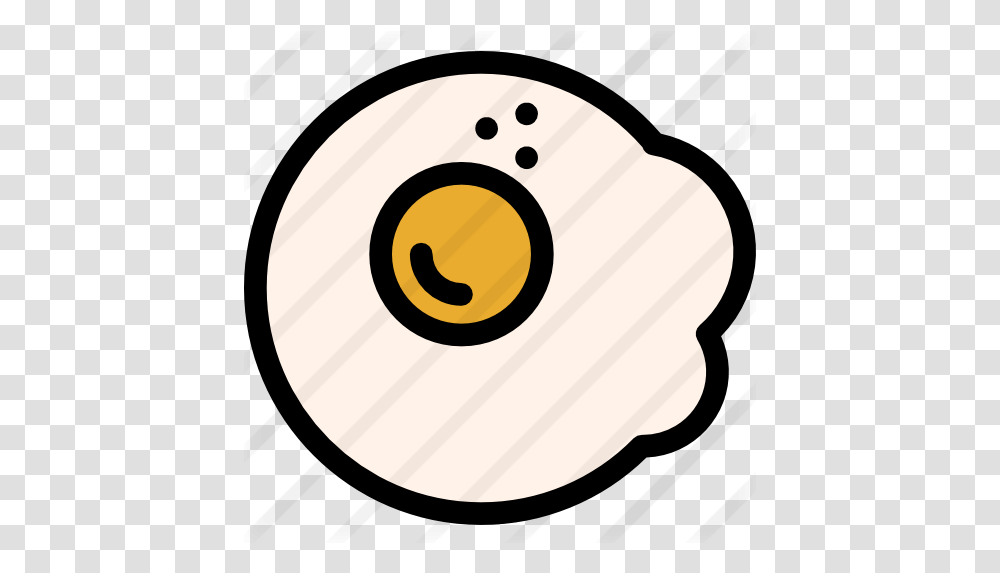 Fried Egg Circle, Food, Tape Transparent Png