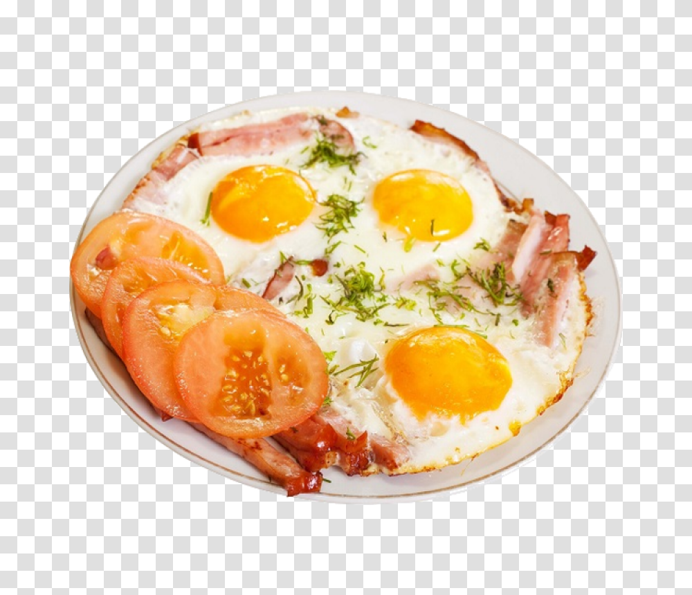 Fried Egg, Food, Breakfast, Dish, Meal Transparent Png
