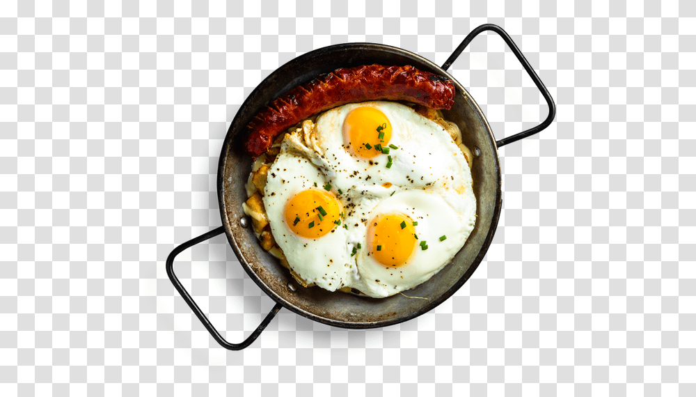 Fried Egg, Food, Breakfast, Frying Pan, Wok Transparent Png