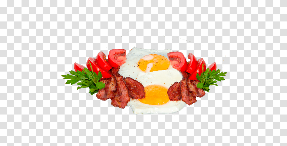 Fried Egg, Food, Breakfast, Meal, Pork Transparent Png