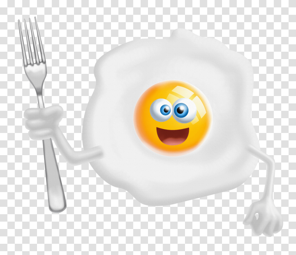 Fried Egg, Food, Fork, Cutlery, Angry Birds Transparent Png