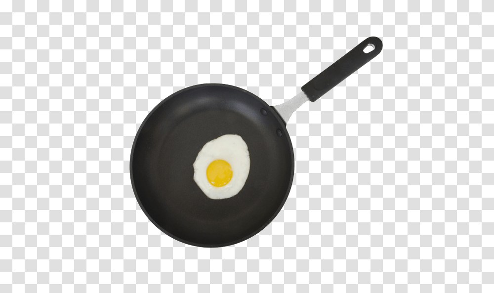 Fried Egg, Food, Frying Pan, Wok, Spoon Transparent Png