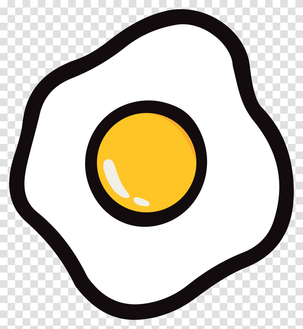 Fried Egg, Food, Label, Sticker Transparent Png