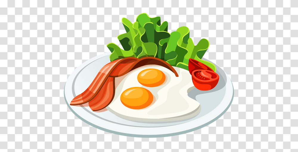 Fried Egg, Food, Meal, Dish, Lunch Transparent Png