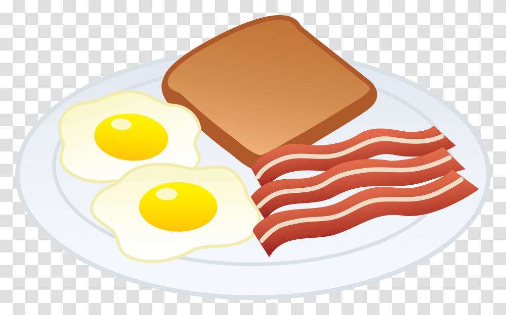 Fried Egg, Food, Pork, Sliced, Ham Transparent Png