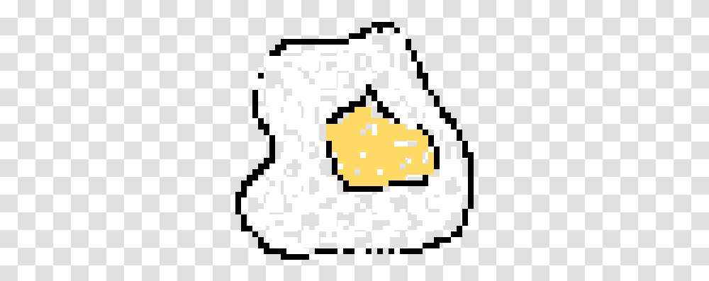 Fried Egg Pixel Art Egg Food Pixel Art, QR Code, Rug Transparent Png