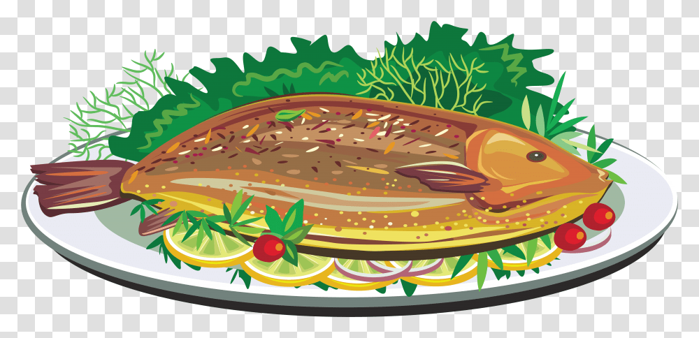 Fried Fish Clipart, Dish, Meal, Food, Platter Transparent Png