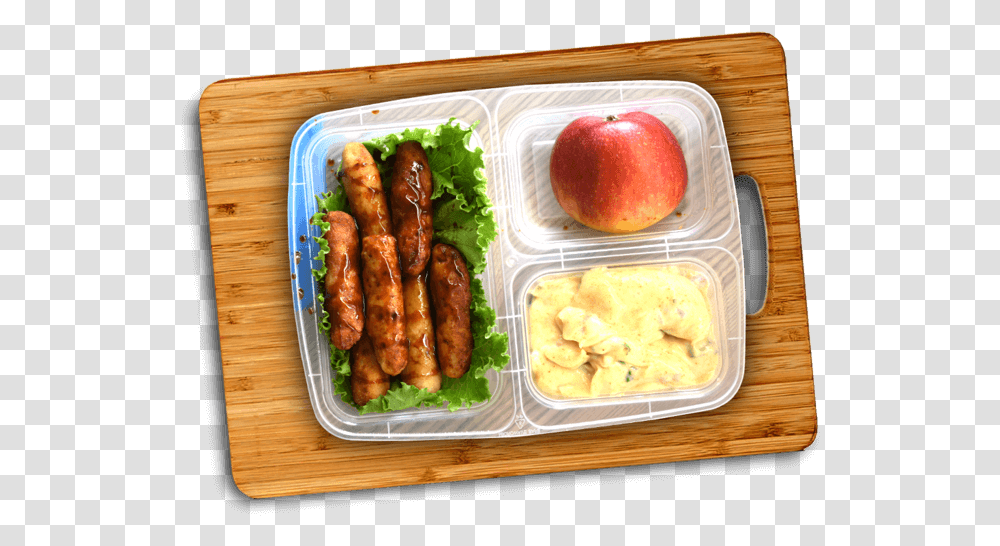 Fried Food, Apple, Fruit, Plant, Lunch Transparent Png