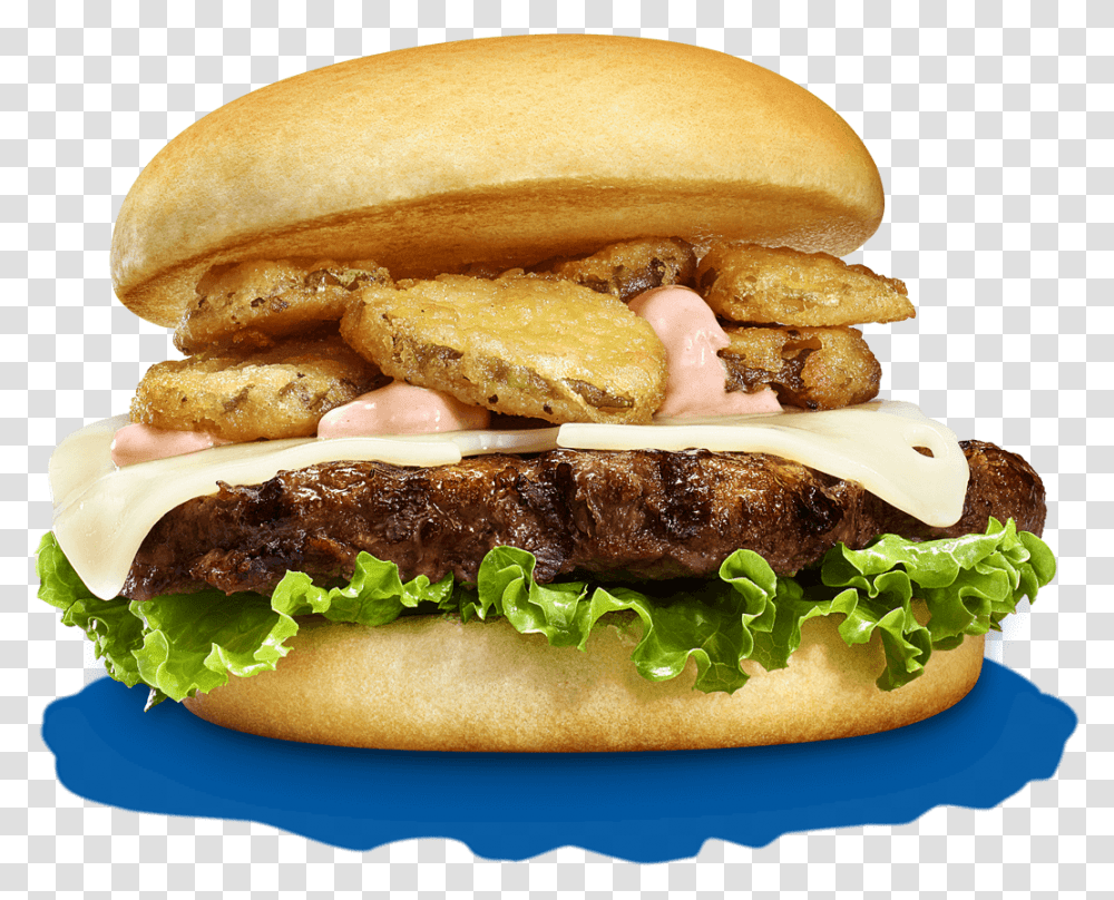 Fried Pickle Burger, Food Transparent Png