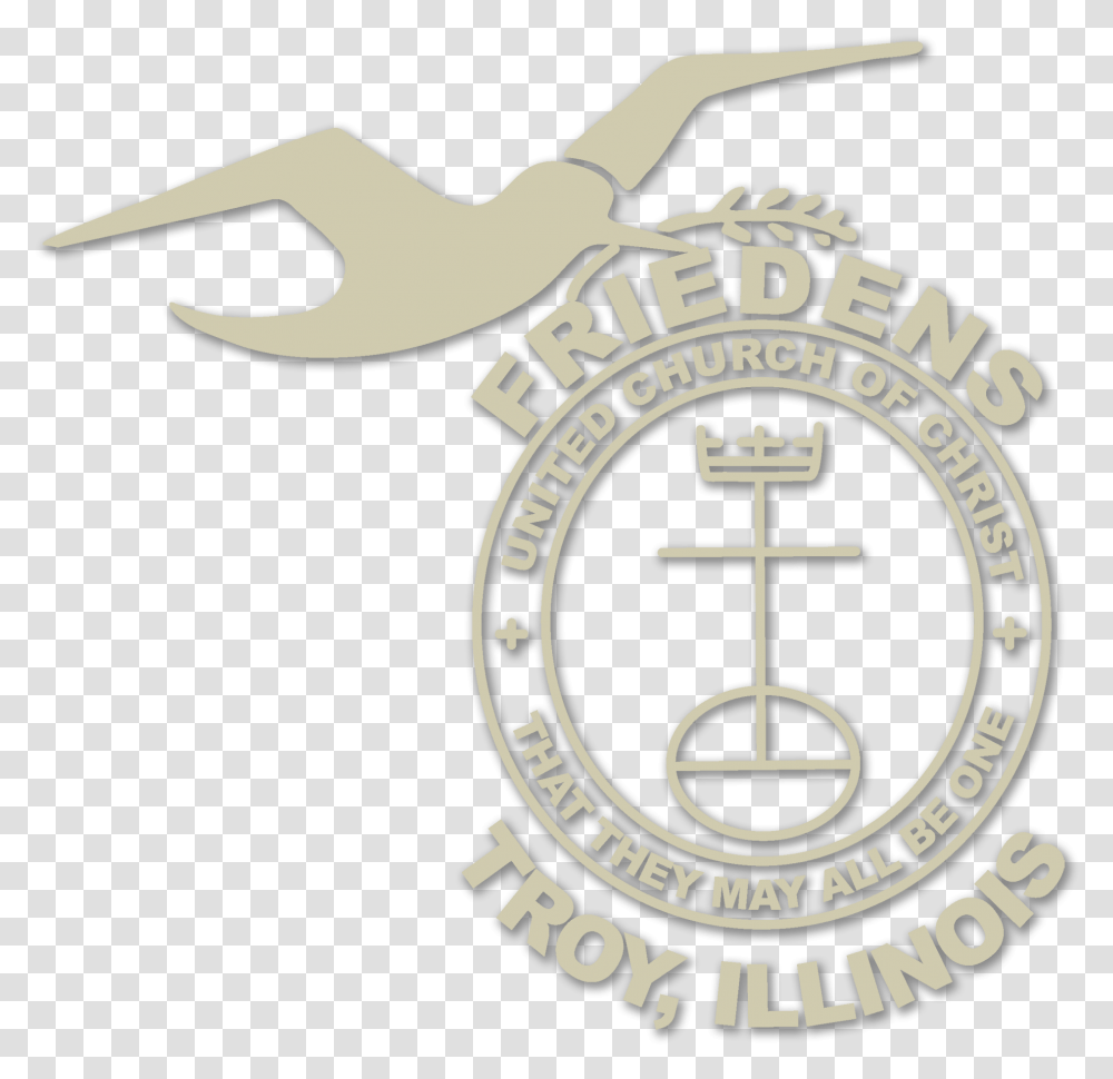 Friedens United Church Of Christ In Troy Il Cross, Logo, Trademark, Emblem Transparent Png