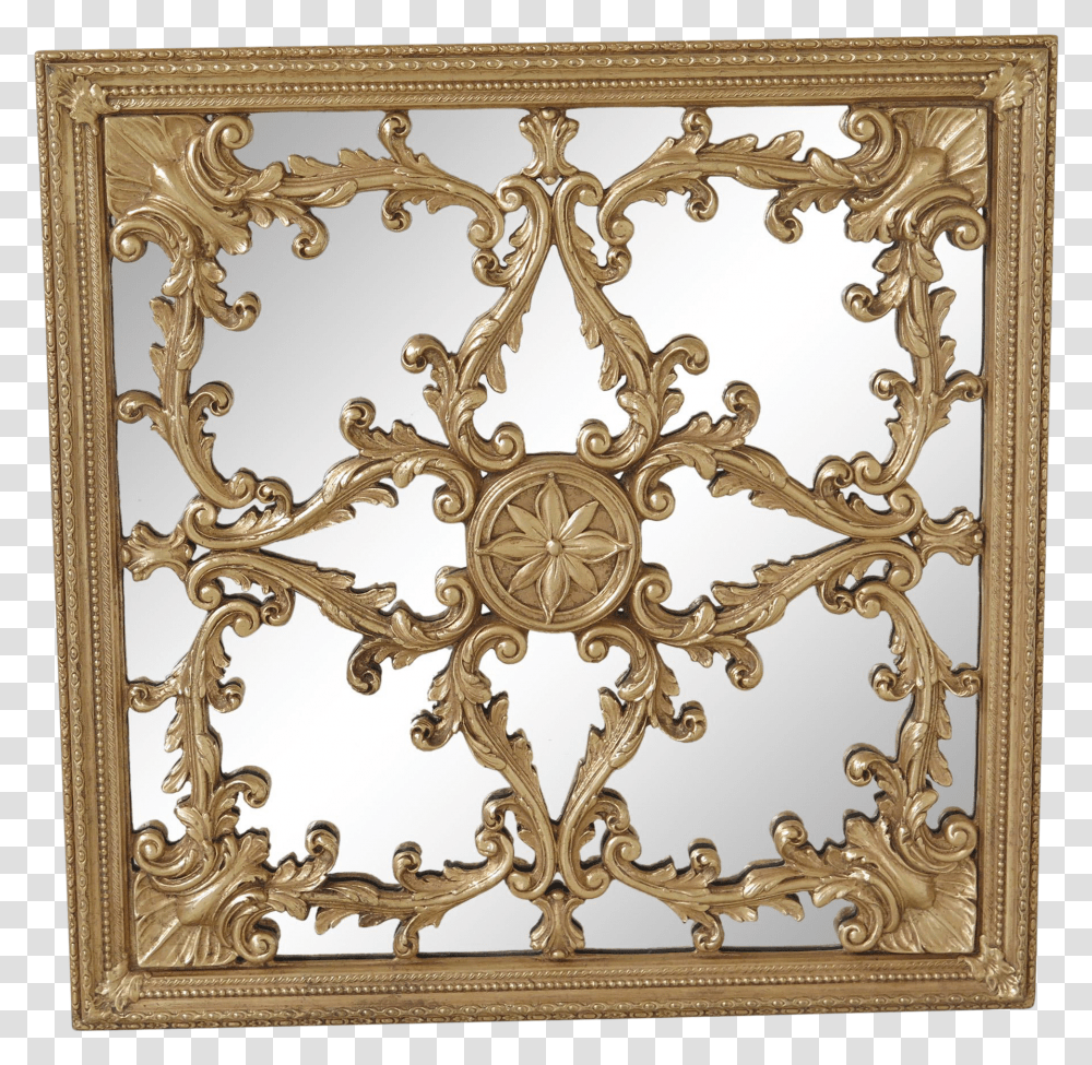 Friedman Brothers Square Plaque Gold Mirror Transparent Png