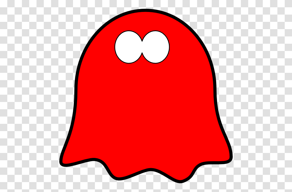 Friendly Red Ghost Wavy Base Clip Art, Baseball Cap, Hat, Apparel Transparent Png