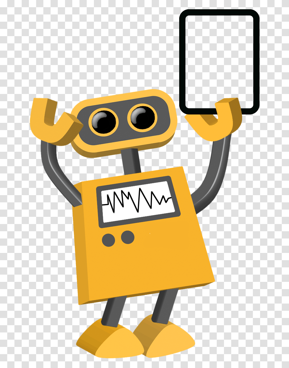 Friendly Robot Cartoon, Sign Transparent Png