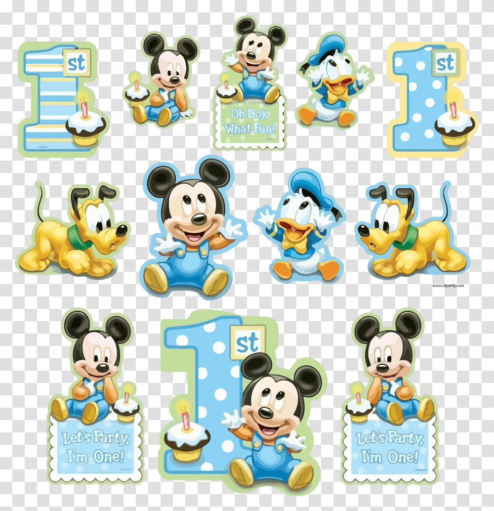 Friends Baby Clipart 1st Birthday Baby Mickey Mouse, Number, Symbol, Text, Alphabet Transparent Png