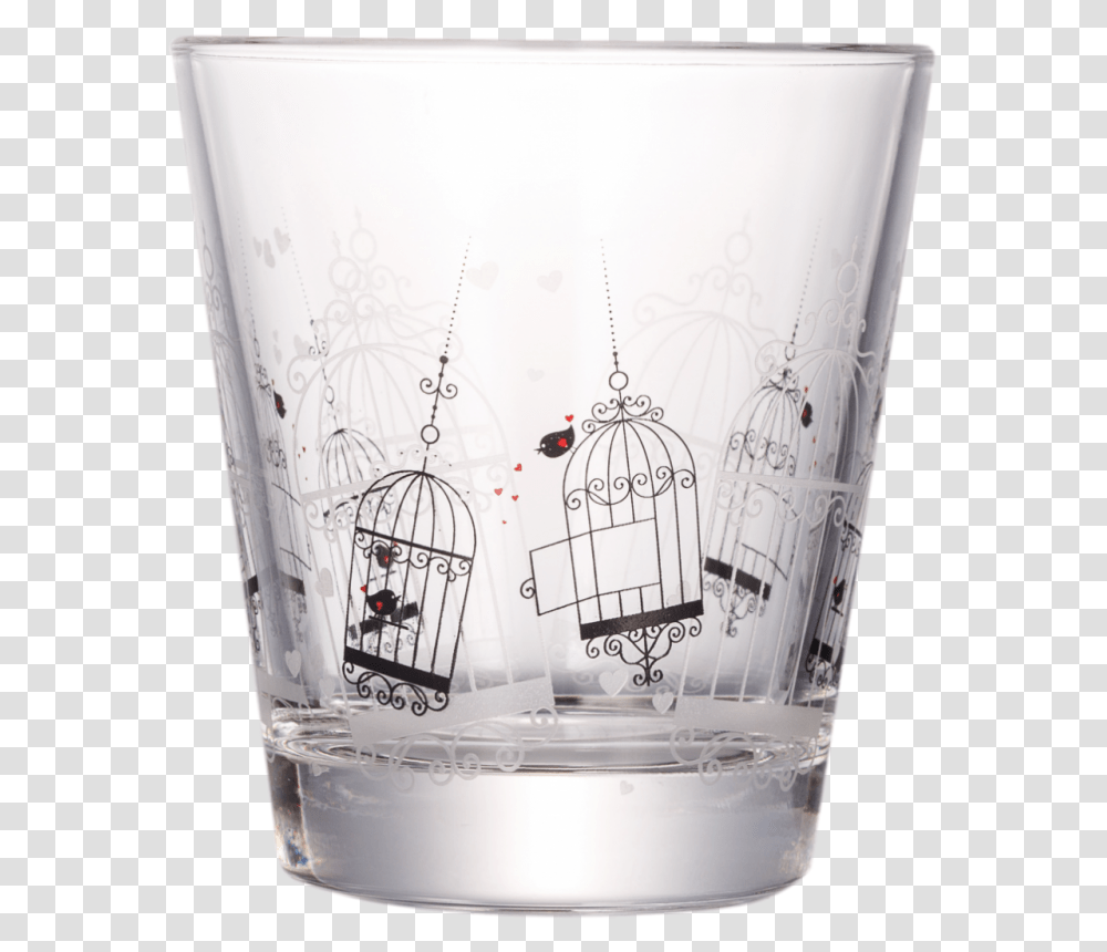 Friends Bird Cage Water Glass, Cup, Shaker, Bottle, Alcohol Transparent Png