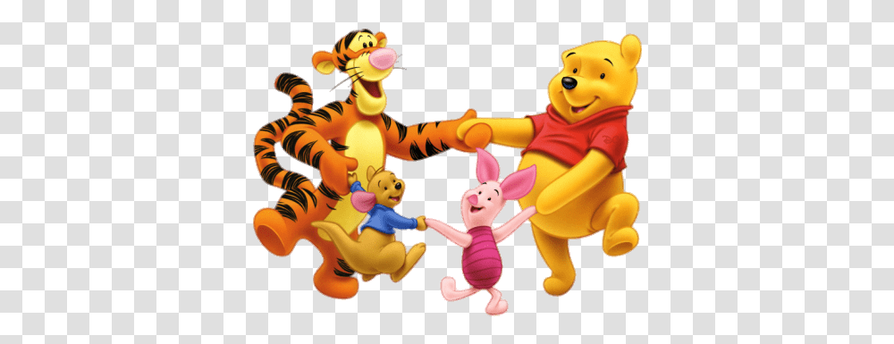 Friends Clipart Background Winnie The Pooh Celebration, Person, Human, Toy, Super Mario Transparent Png