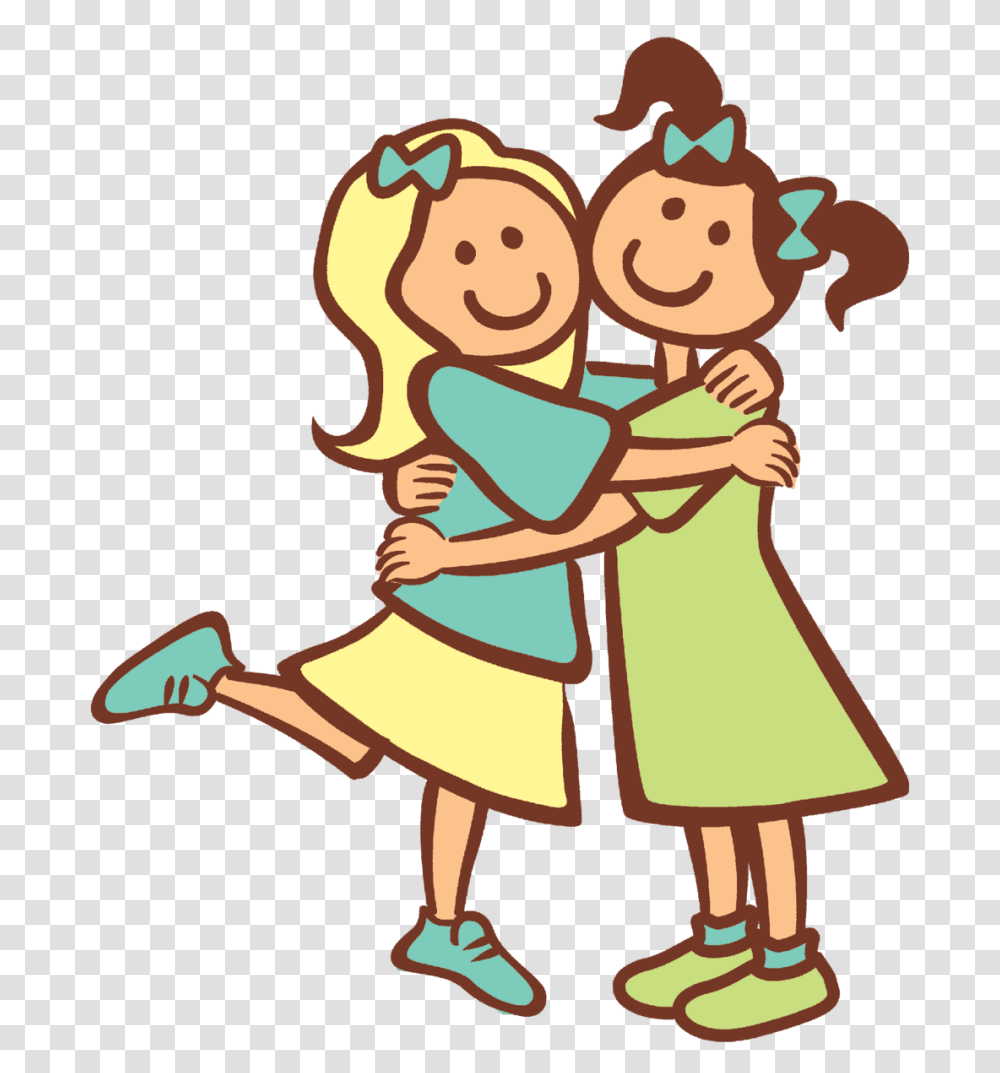 Friends Clipart Free, Doodle, Drawing, Girl, Female Transparent Png