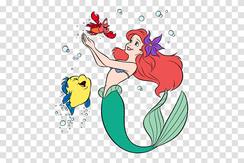 Friends Clipart Little Mermaid, Cupid, Painting, Bird, Animal Transparent Png