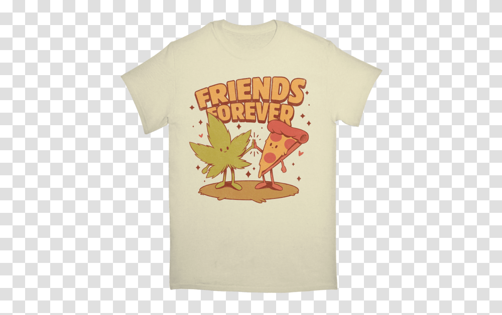 Friends Forever Pizza And Marijuana Tshirt T Shirt Design For Friendship, Apparel, T-Shirt, Food Transparent Png