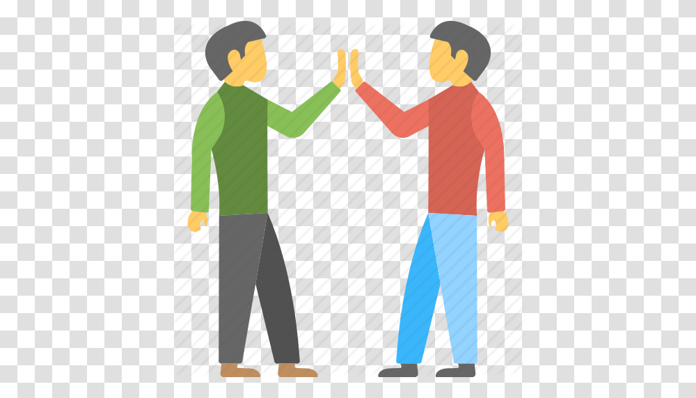 Friends Fun Clapping Fun Mood High Five Togetherness Icon, Standing, Hand, Sleeve Transparent Png