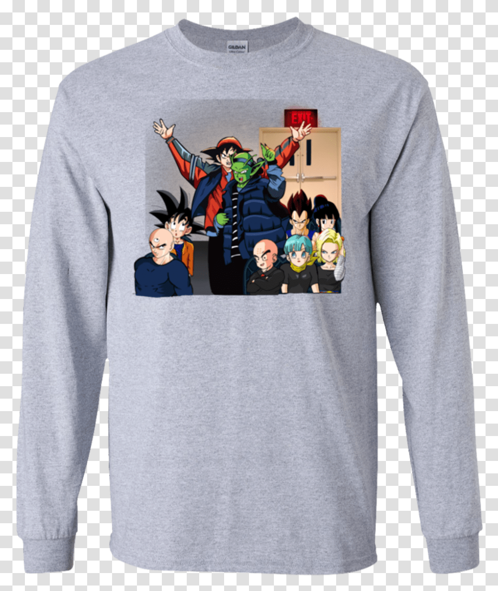 Friends Goku Vegeta Piccolo Krillin Gohan Dbz Dragon Ball Ninja Kidz Tv T Shirt, Sleeve, Clothing, Apparel, Long Sleeve Transparent Png