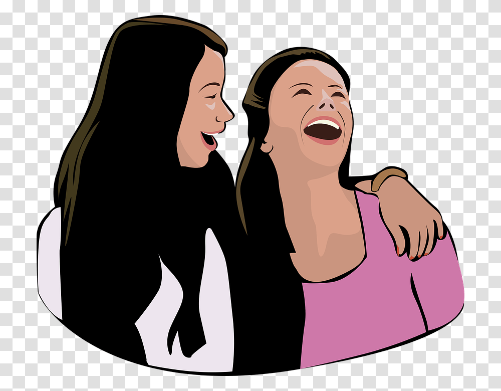 Friends Images Free Download, Face, Person, Female, Laughing Transparent Png