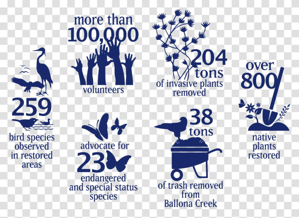Friends Impact On Ballona By The Numbers, Poster, Advertisement, Flyer, Paper Transparent Png