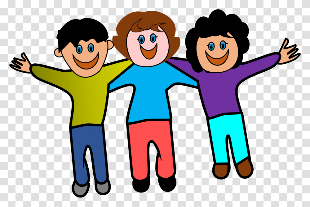 Friends Playing Together Clip Art, Hand, Drawing, Doodle Transparent Png