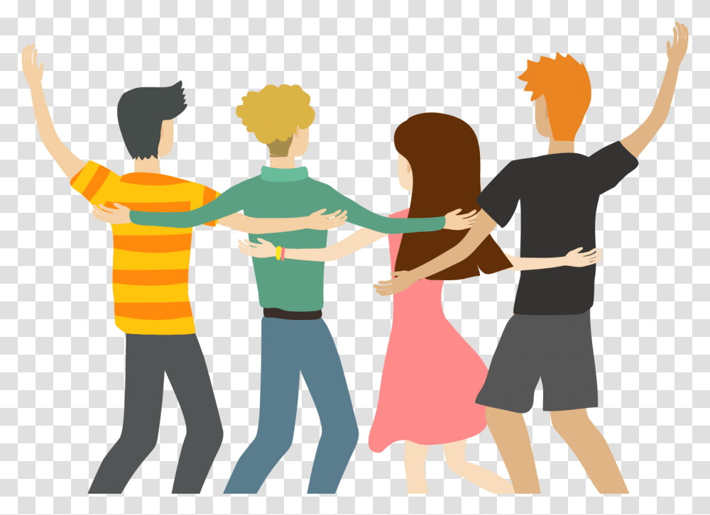 Friends Raised Their Hands To Celebrate Tongue Twister About Friends, Person, People, Family, Crowd Transparent Png