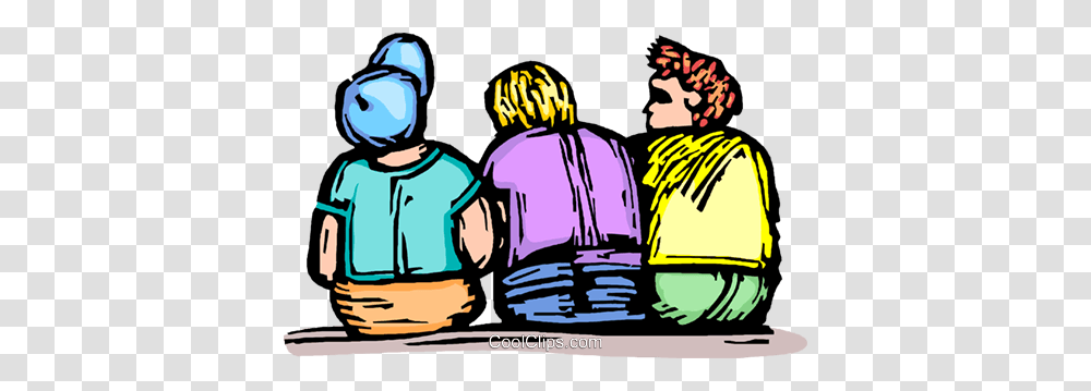 Friends Royalty Free Vector Clip Art Illustration, Person, Crowd, People Transparent Png