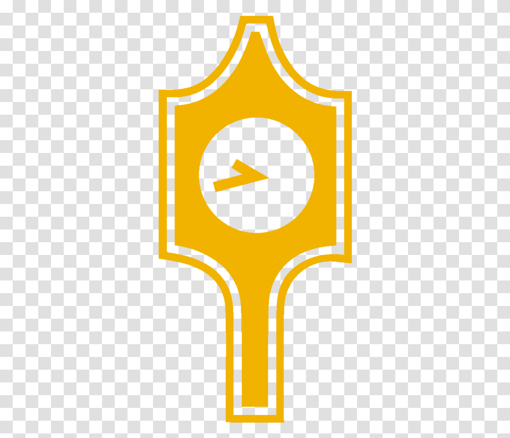 Friendship Square Clock Icon Crest, Hand, Emblem, Slingshot Transparent Png