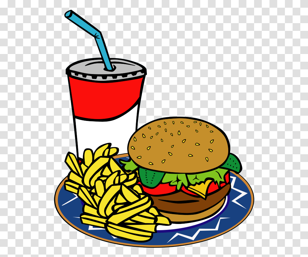 Fries Burger Soda Fast Food Svg Clip Arts, Beverage, Drink Transparent Png