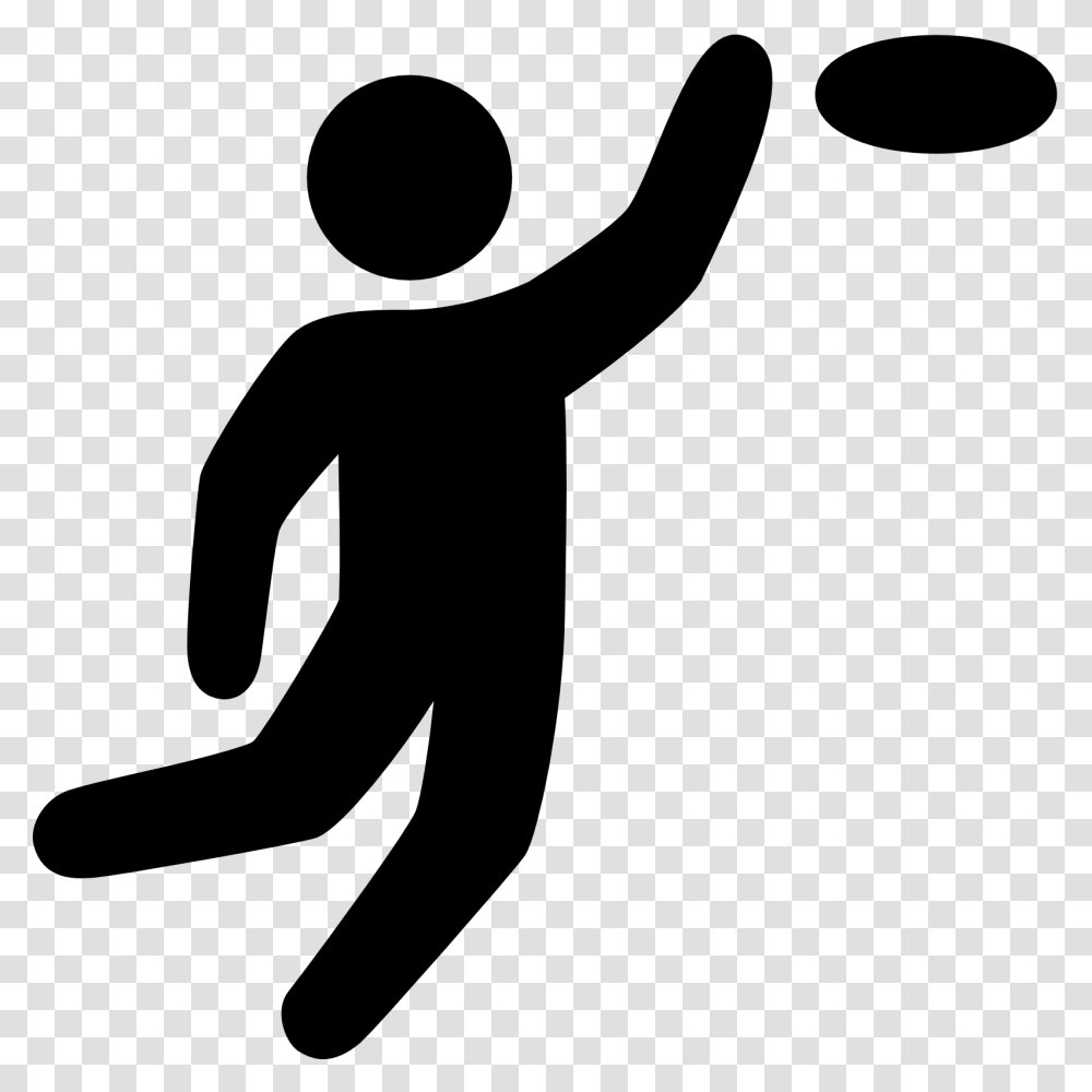 Frisbee, Silhouette, Person, Human, Sport Transparent Png