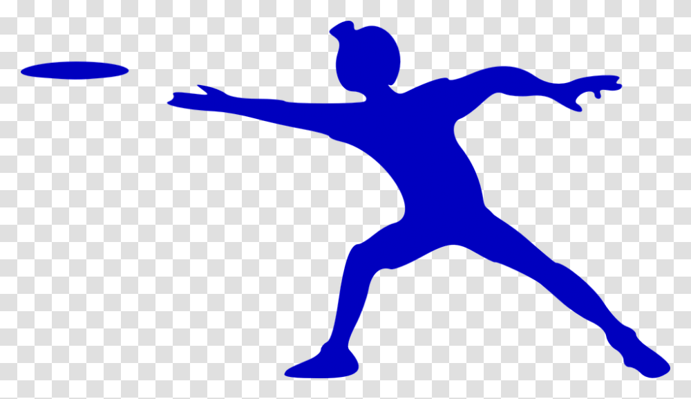 Frisbee, Sport, Person, Kicking, Silhouette Transparent Png