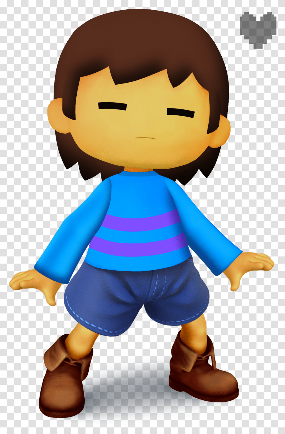 Frisk Smash Bros, Person, Human, Toy, Doll Transparent Png