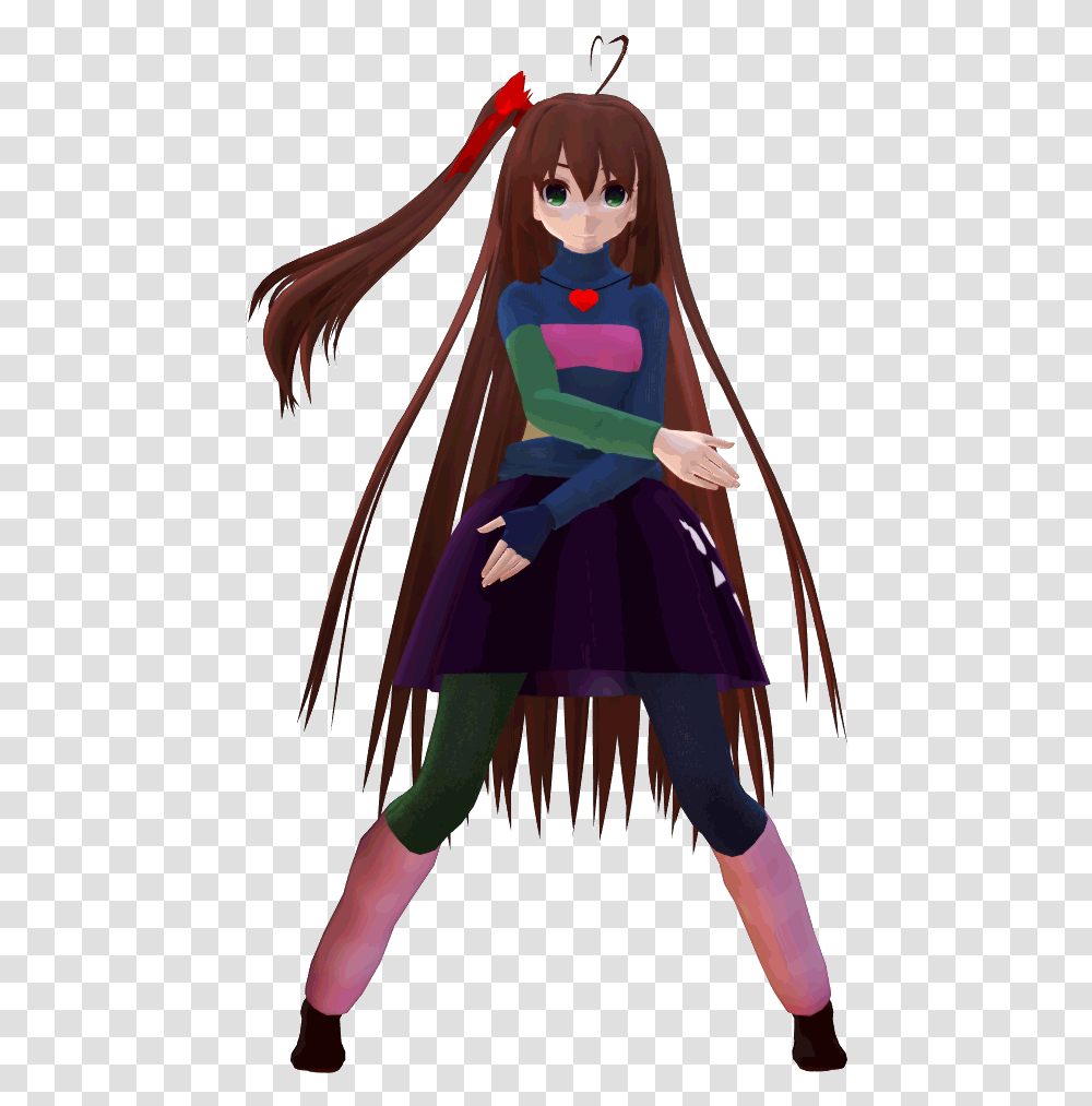 Friska The Au Frisk Dance Gif, Person, Costume Transparent Png