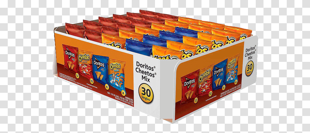Frito Lay Doritos And Cheetos Mix Variety Pack, Box, Food, Sweets, Candy Transparent Png