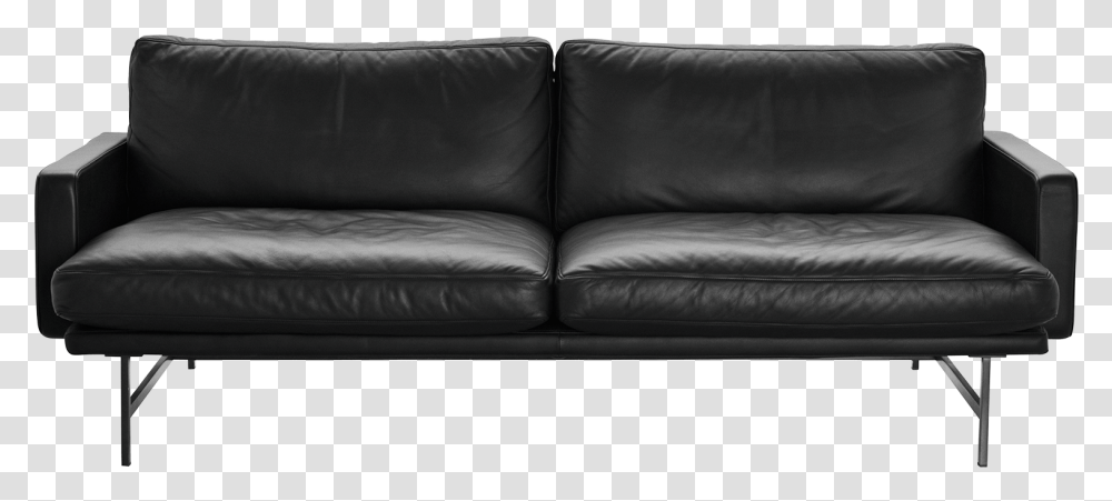 Fritz Hansen Fh Lissoni Sofa Pl112 Black Elegance Leather Fritz Hansen Lissoni Sofa, Furniture, Couch, Cushion, Armchair Transparent Png