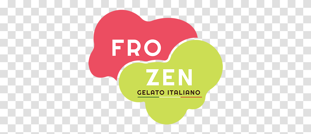 Fro Zen Gelato Italiano Hong Kong Heart, Label, Text, Food, Sticker Transparent Png