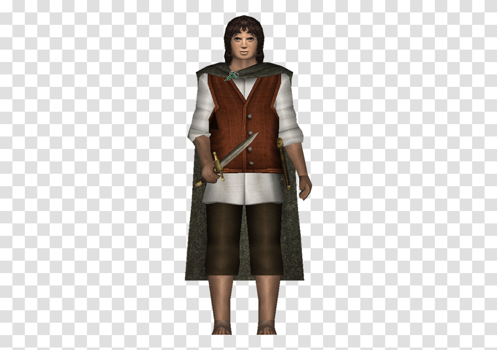 Frodo File Frodo, Person, Weapon, Skirt Transparent Png
