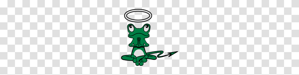 Frog Angel Devil Halo Devil Tail, Animal, Cup, Poster, Advertisement Transparent Png