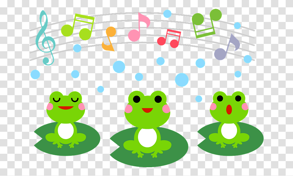 Frog Animal Musical Notes Clipart Music Notes, Amphibian, Wildlife, Pac Man Transparent Png