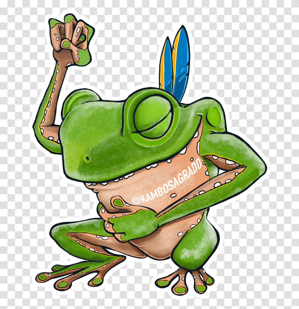 Frog Art - Kamb Sagrado Happy Birthday Kambo, Amphibian, Wildlife, Animal, Tree Frog Transparent Png