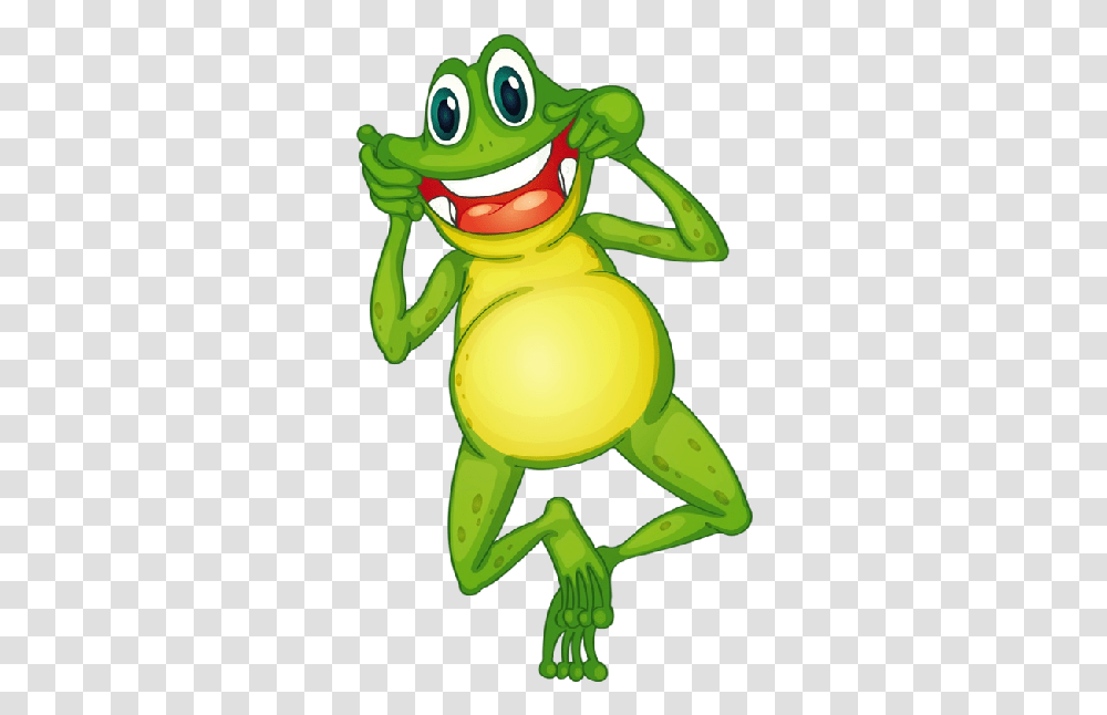 Frog Cartoon Animal Clip Art Images Frog With Big Stomach, Toy, Amphibian, Wildlife, Tree Frog Transparent Png
