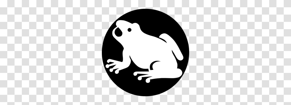 Frog Clipart Black And White, Wildlife, Animal, Mammal, Rodent Transparent Png