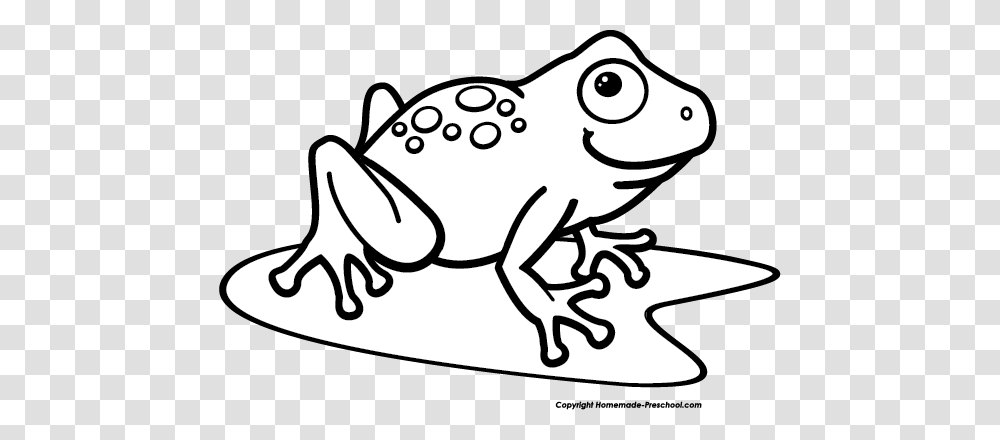 Frog Clipart Image Frog On A Lily Pad In A Pond Image, Wildlife, Animal, Amphibian, Toad Transparent Png