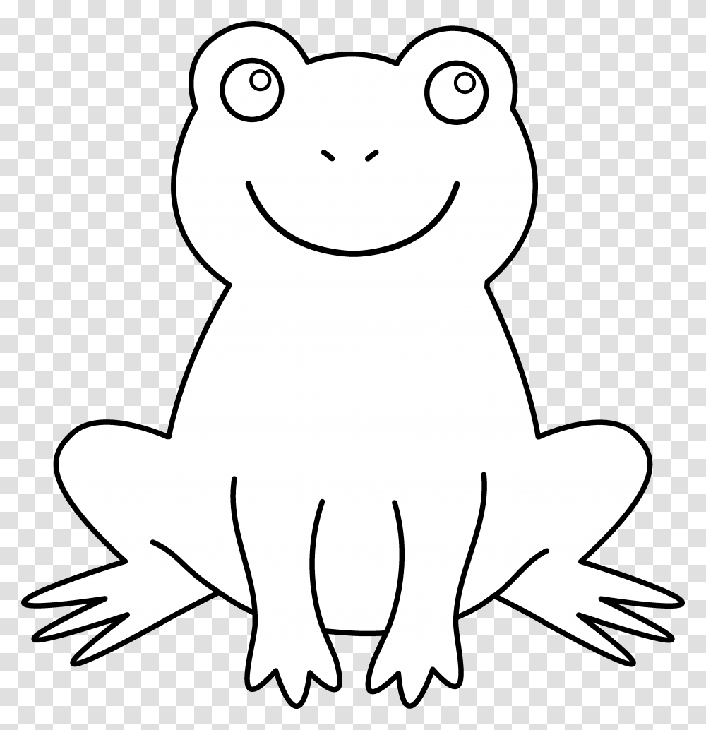 Frog Clipart Printable Free Frog Outline No Background, Animal, Mammal, Stencil, Wildlife Transparent Png
